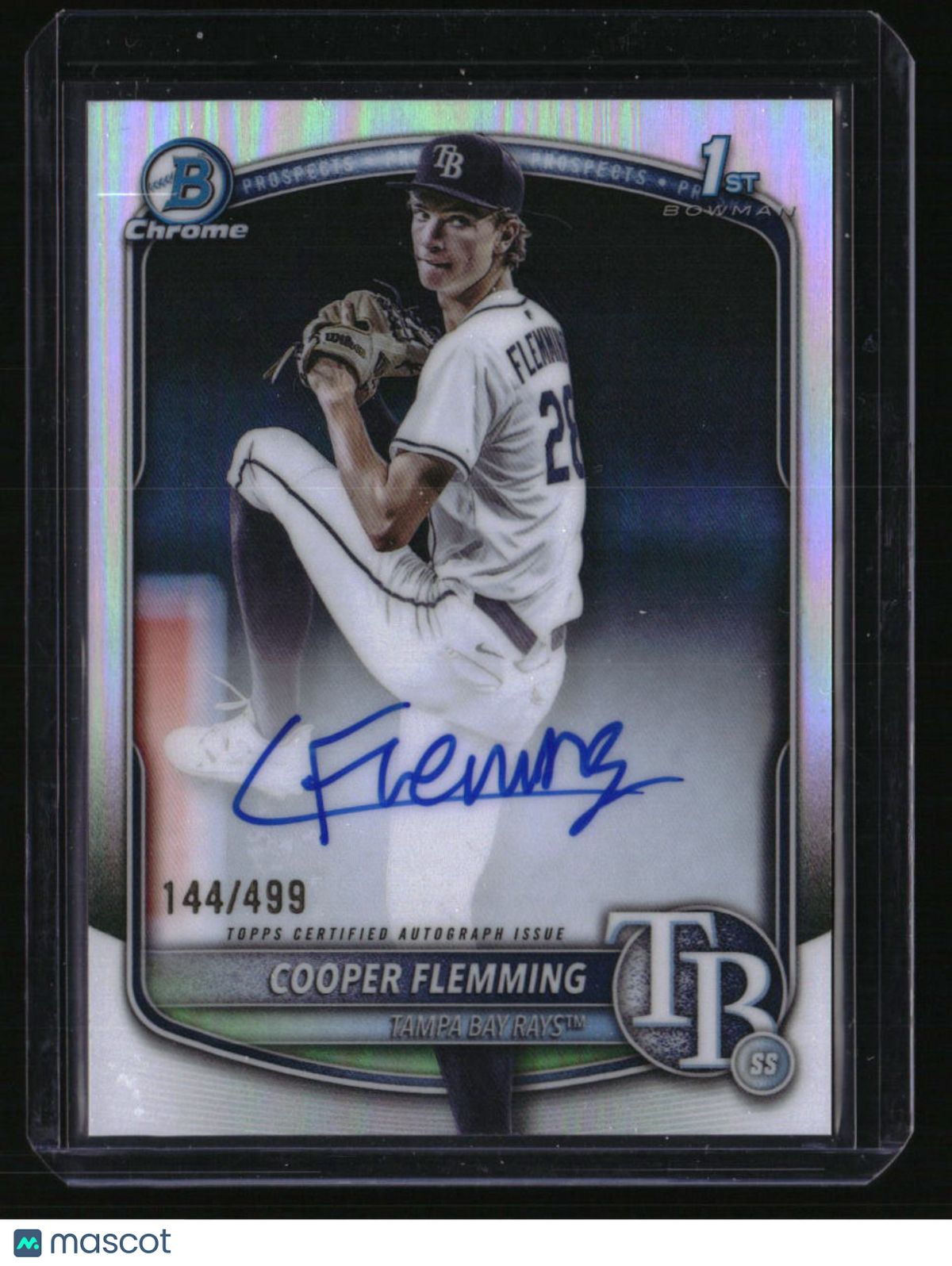 2025 Bowman Draft Cooper Flemming Chrome Prospect Autographs Refractor #/499