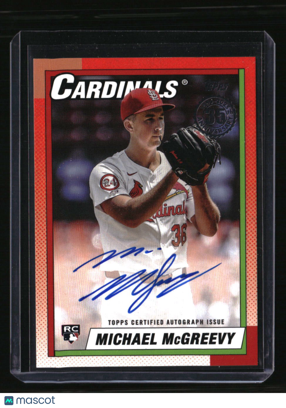2025 Topps Michael McGreevy 35th Anniversary Autographs (Series Two)