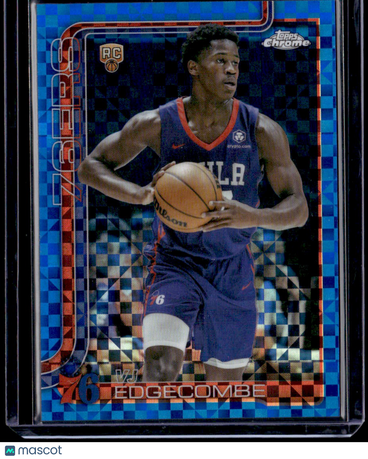 2025-26 Topps Chrome VJ Edgecombe Blue X-Fractor