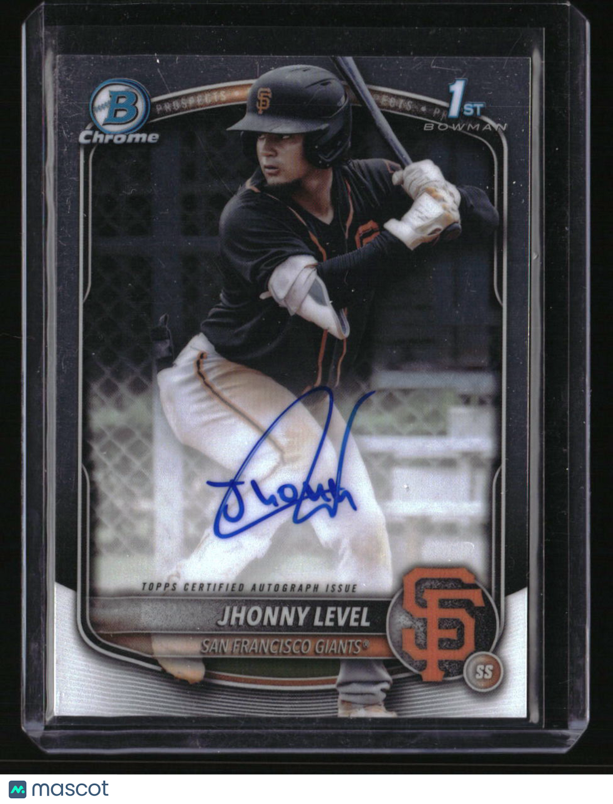 2025 Bowman Jhonny Level Chrome Prospect Autographs