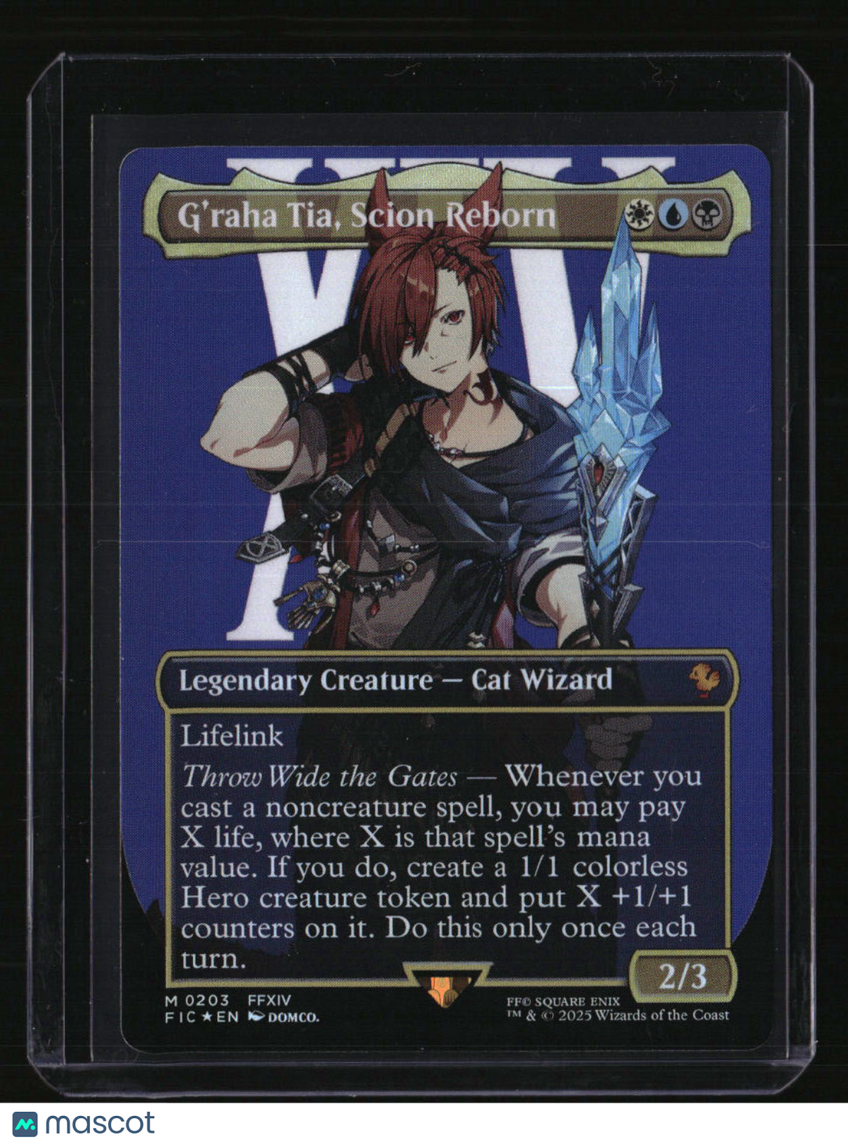 Commander: FINAL FANTASY G'raha Tia, Scion Reborn (Borderless) Foil