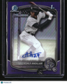 2025 Bowman Ashly Andujar Chrome Prospect Autographs Purple Refractor #/250