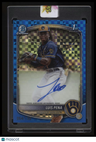 2025 Bowman Luis Pena Chrome Prospect Autographs Blue X-Fractor #/150