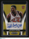 2024-25 Panini Prizm Black Patrick Ewing Gold Signature #/10