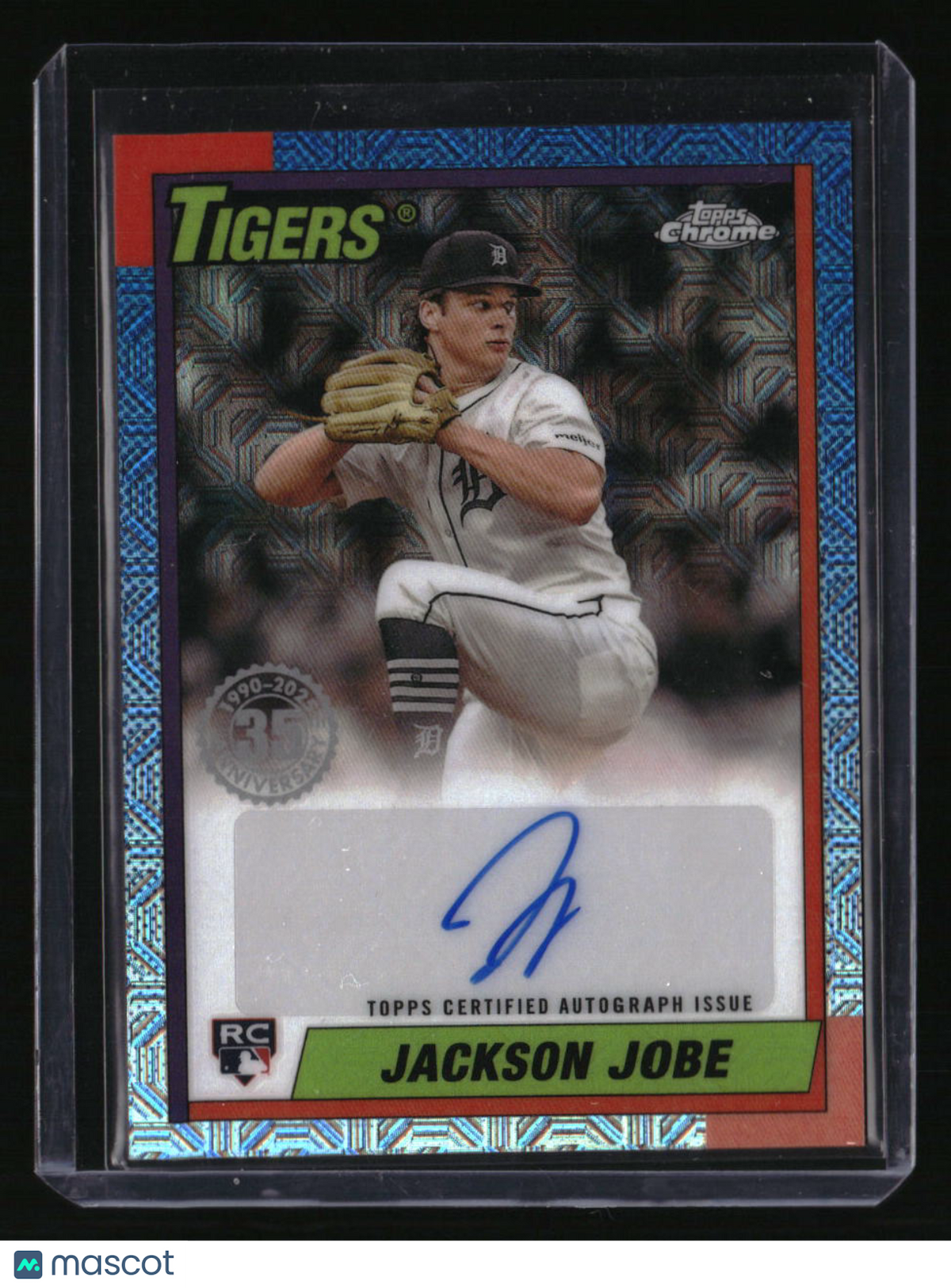 2025 Topps Jackson Jobe 1990 Topps Baseball 35th Anniversary Chrome Autographs