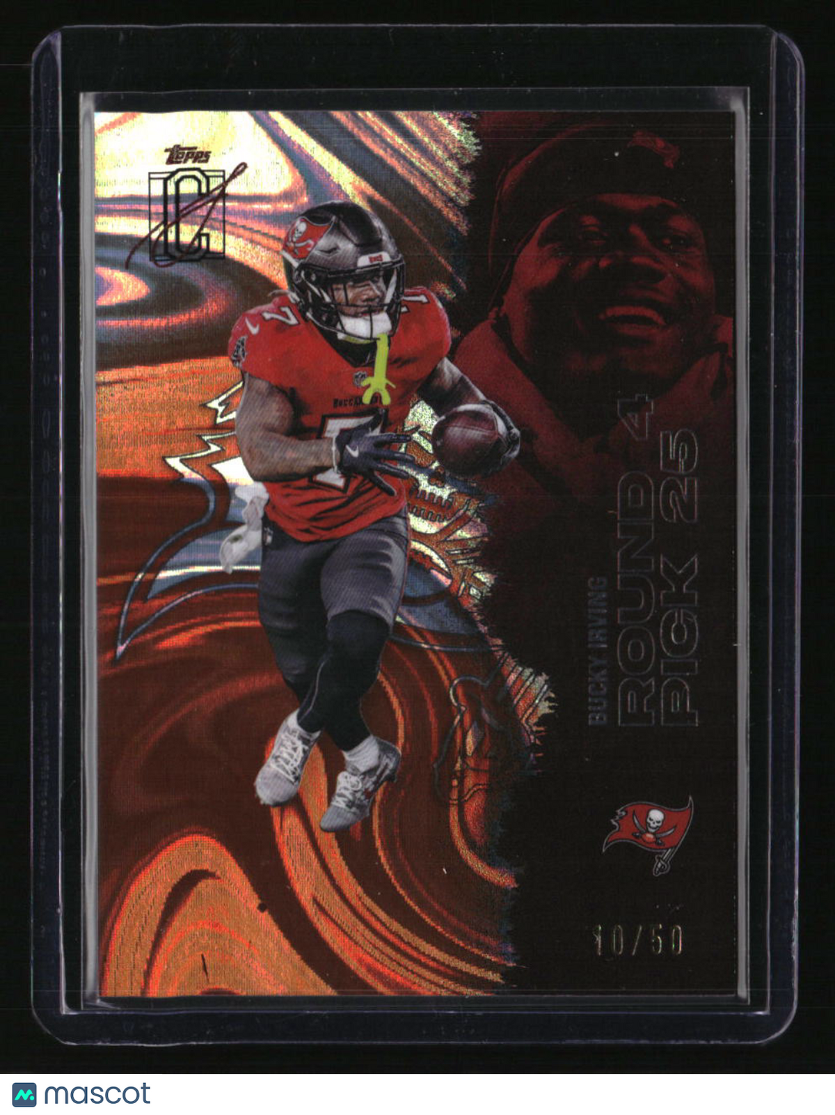 2025 Topps Signature Class Bucky Irving Orange Lava #/50