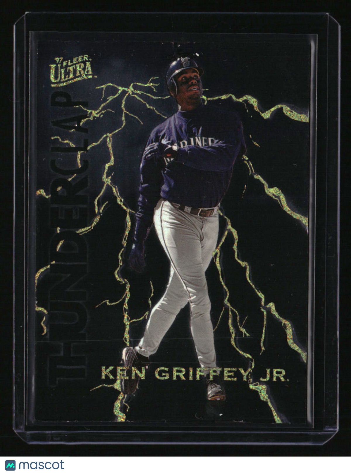 1997 Ultra Ken Griffey, Jr. Thunderclap - Damaged, pen marks