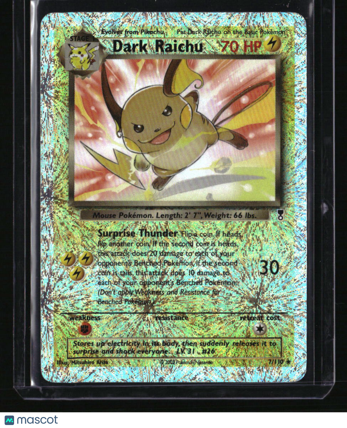 Legendary Collection Dark Raichu Reverse Holo