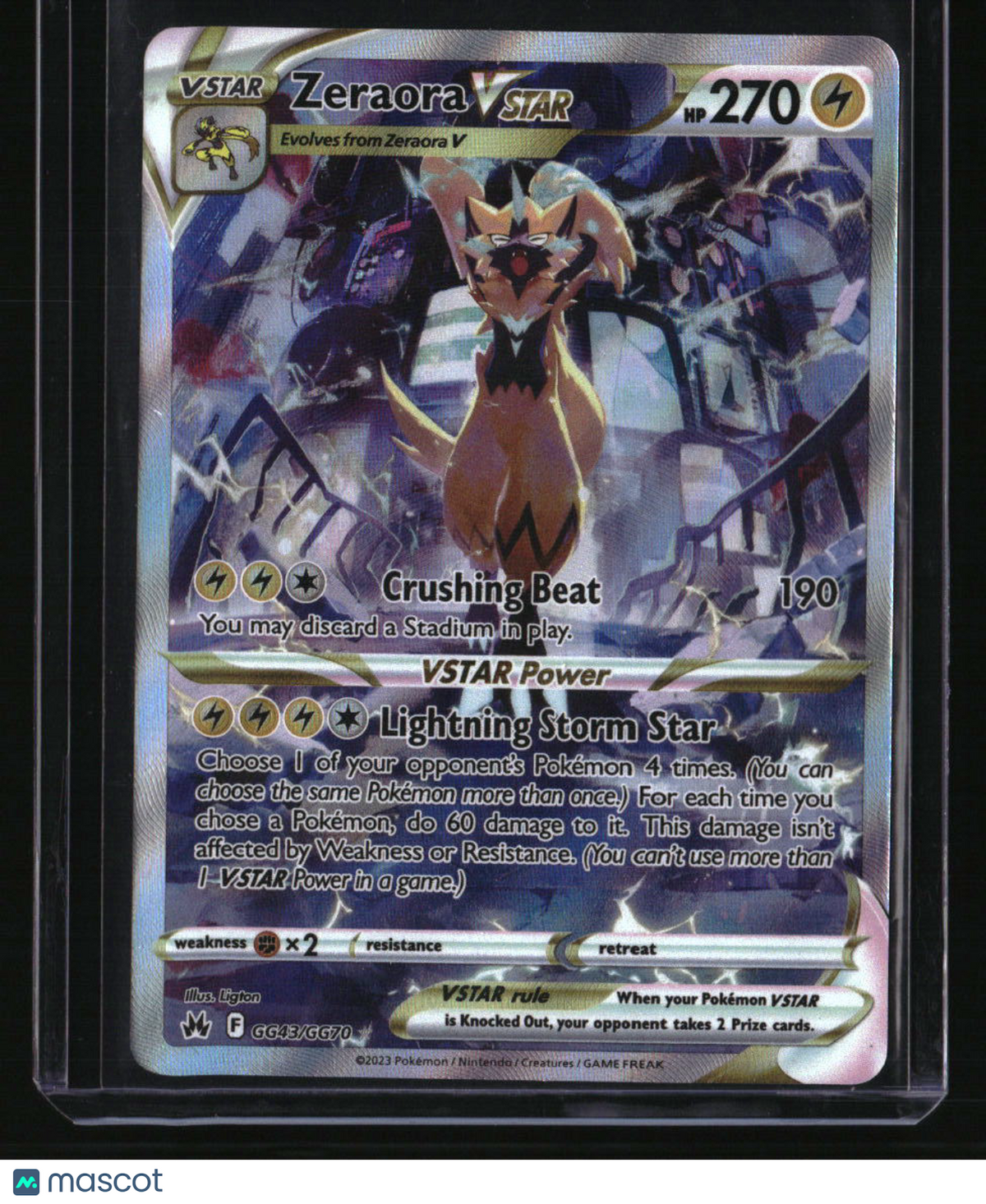 SWSH: Crown Zenith: Galarian Gallery Zeraora VSTAR