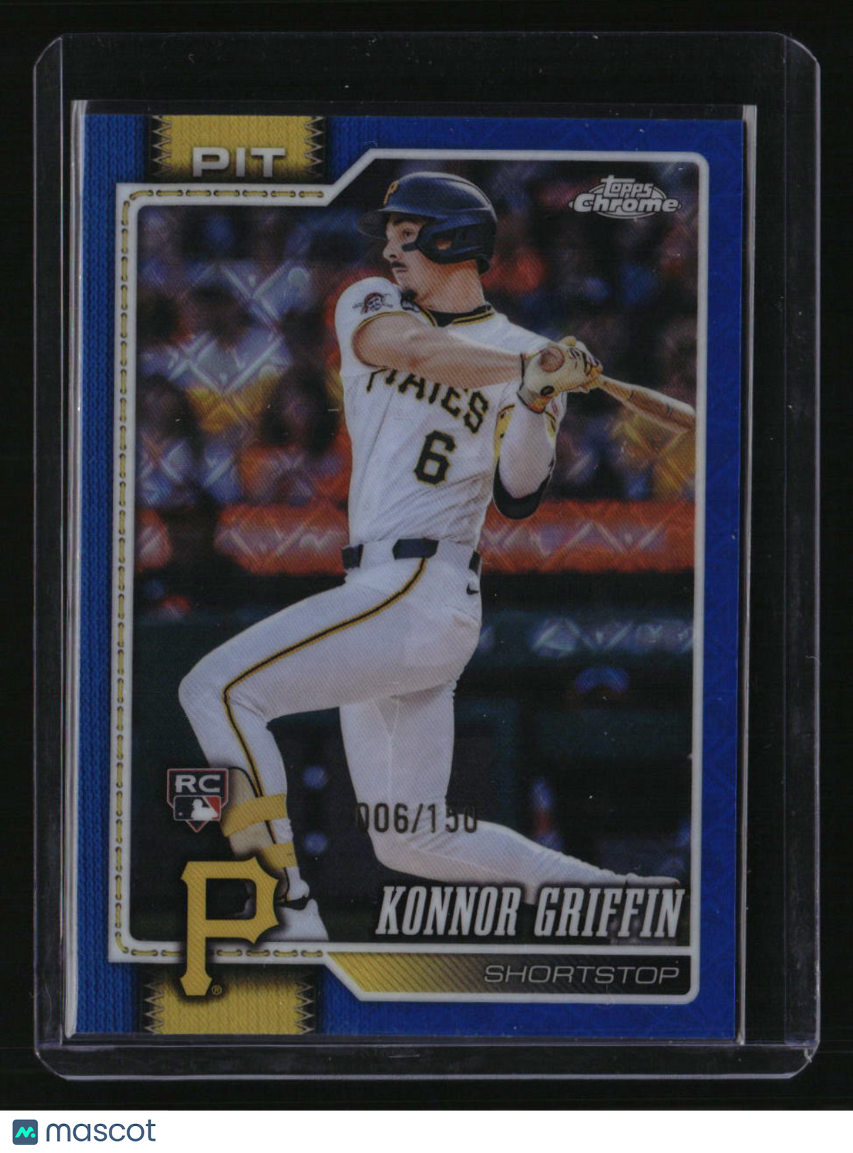 2026 Topps Chrome Logofractor Konnor Griffin Blue Refractor 6/150 NUMBER MATCH