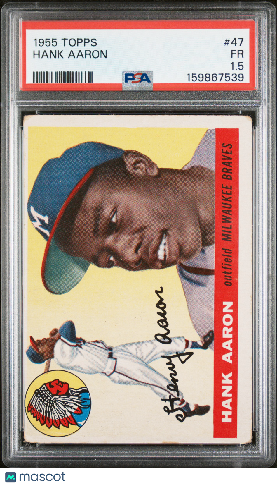1955 Topps Hank Aaron PSA 1.5