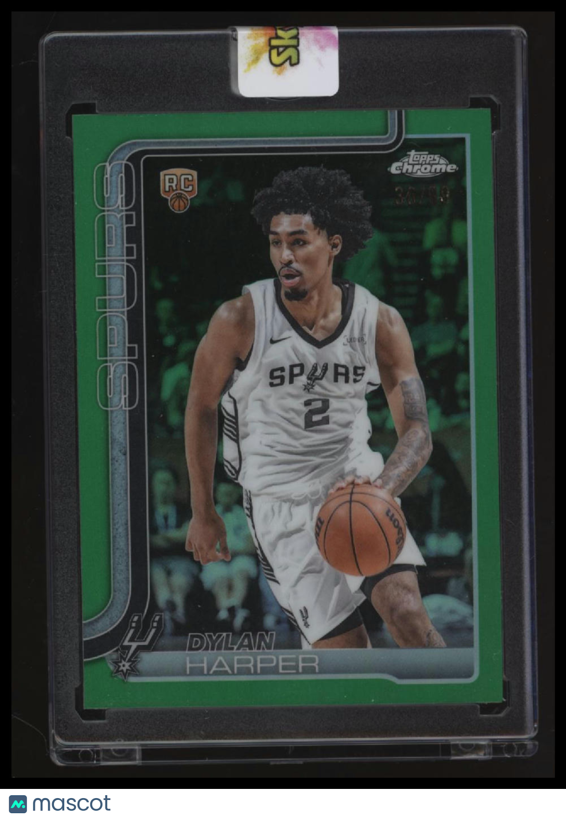 2025-26 Topps Chrome Dylan Harper Green Refractor #/99