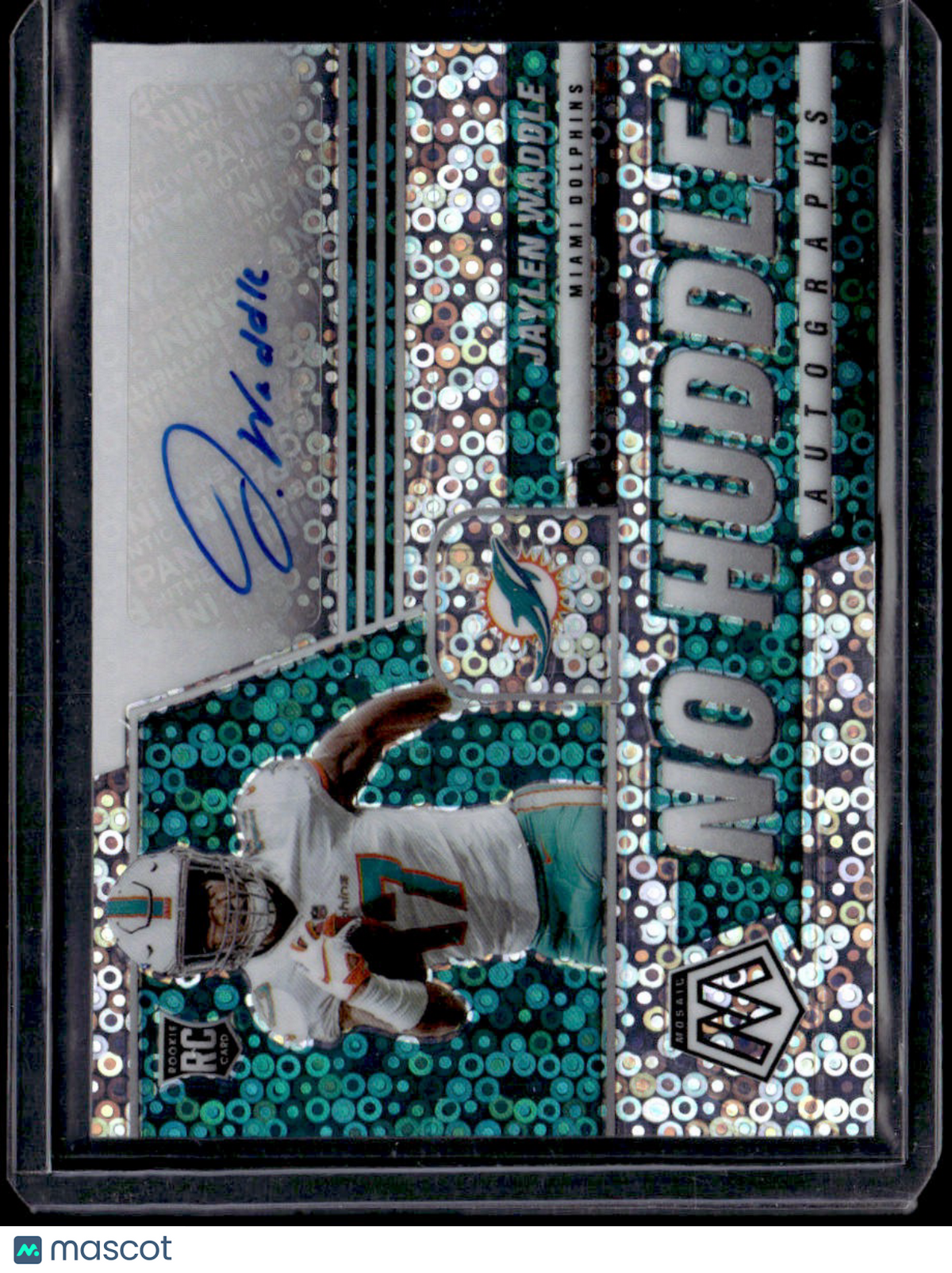 2021 Panini Mosaic Jaylen Waddle Autographs No Huddle