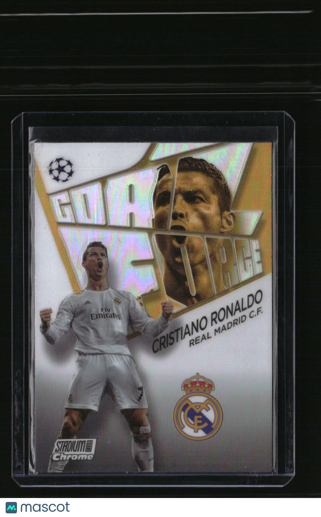 2022-23 Stadium Club Chrome UEFA Club Competitions Cristiano Ronaldo Goal Force