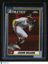 2025 Topps Chrome Logofractor Edition Jacob Wilson 1990 Orange Refractors #/25