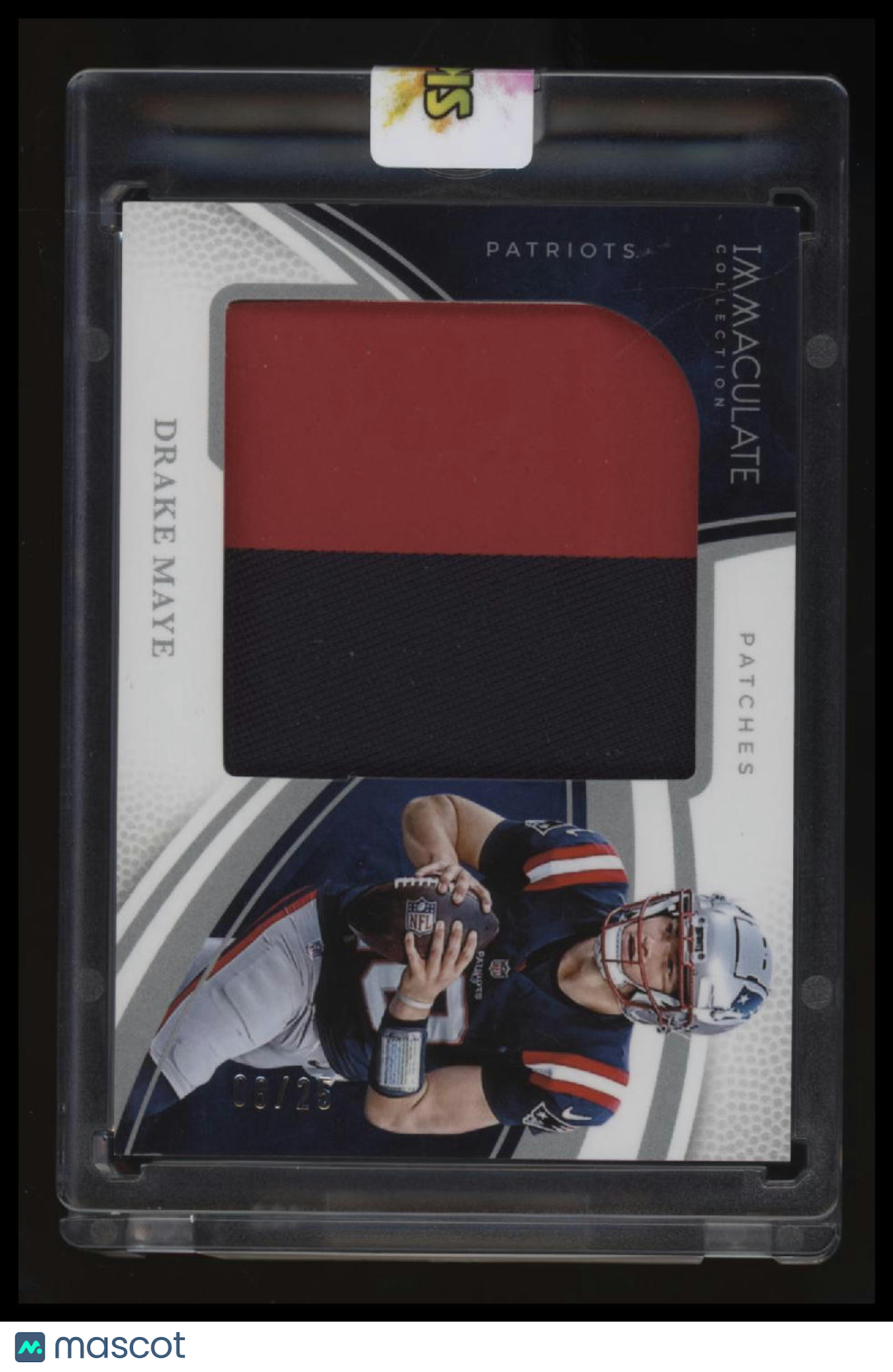 2025 Panini Immaculate Collection Drake Maye Immaculate Patches #/25