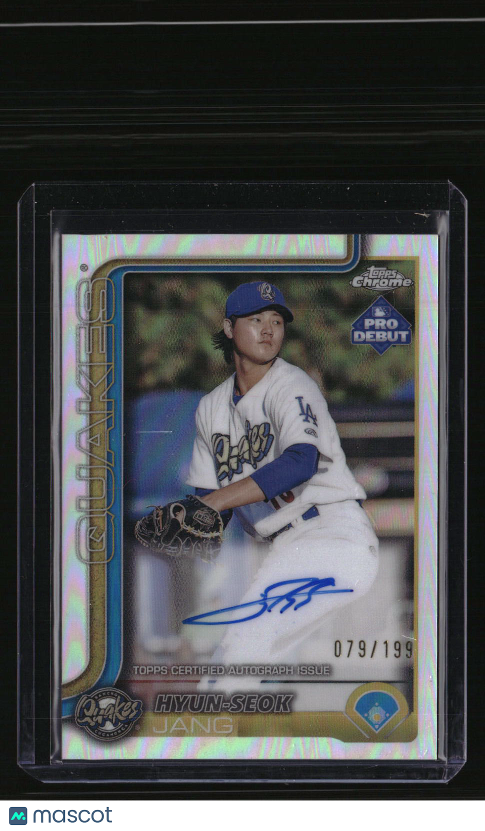 2025 Topps Pro Debut Hyun-Seok Jang Chrome Autographs Refractors #/199