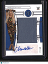 2023 Panini Chronicles WWE Charlotte Flair National Treasures Mem Auto #/49