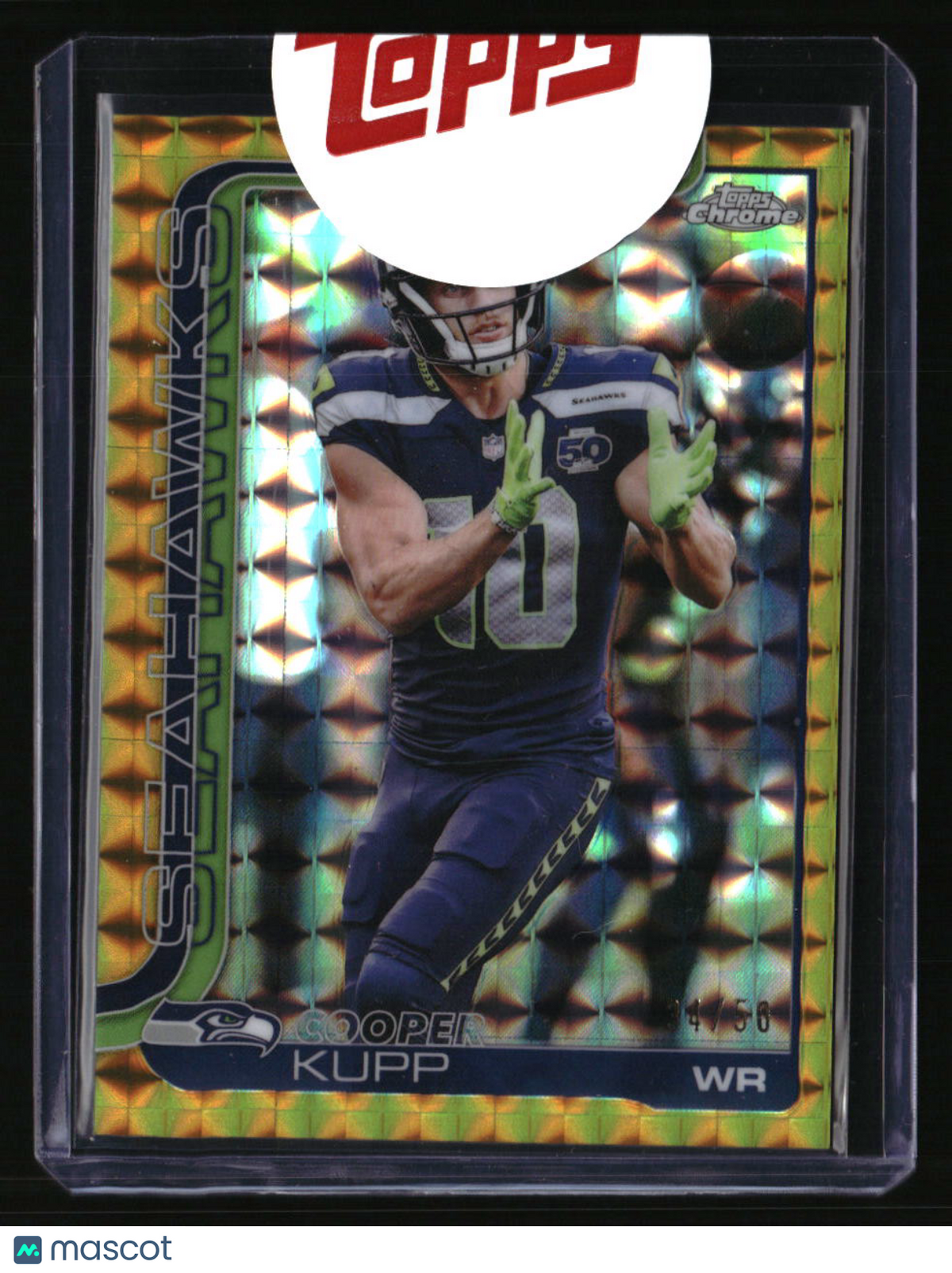 2025 Topps Chrome Cooper Kupp Gold Geometric Refractor #/50