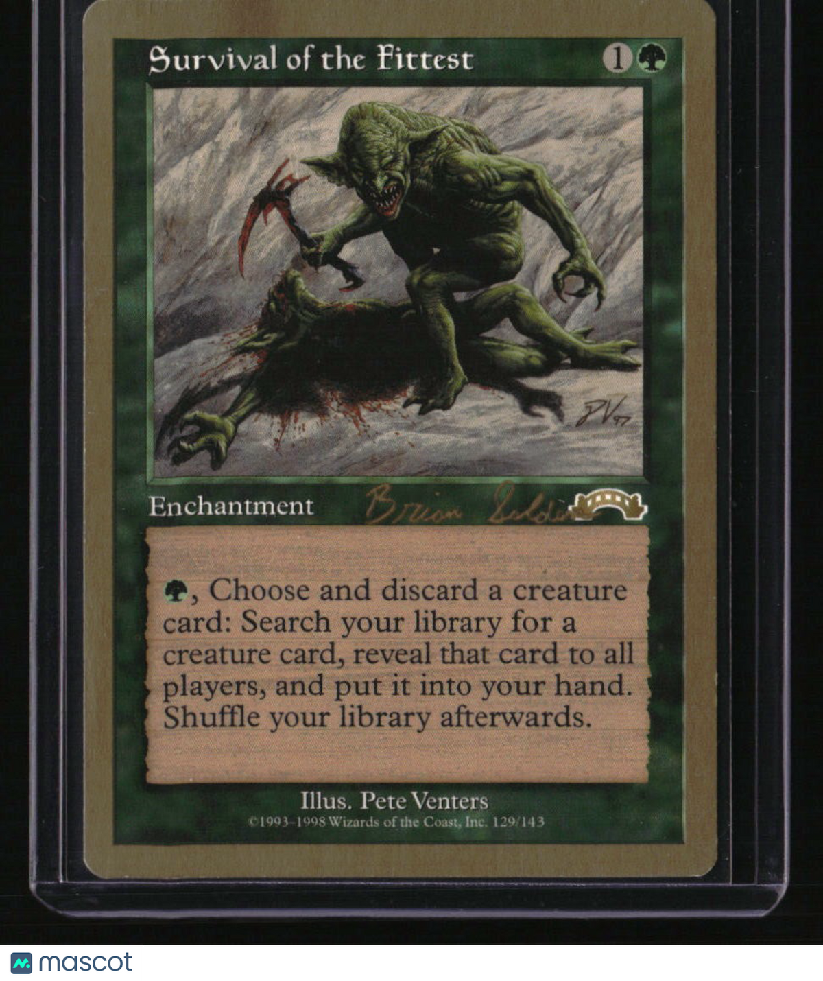World Championship Decks Survival of the Fittest 1998 Brian Selden (EXO)