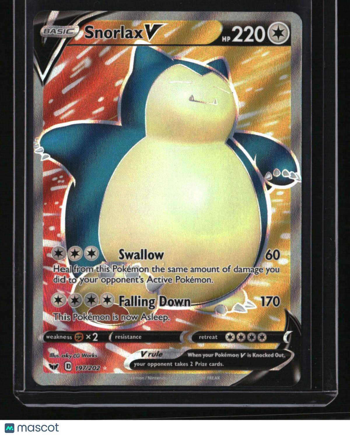 SWSH01: Sword & Shield Base Set Snorlax V (Full Art)