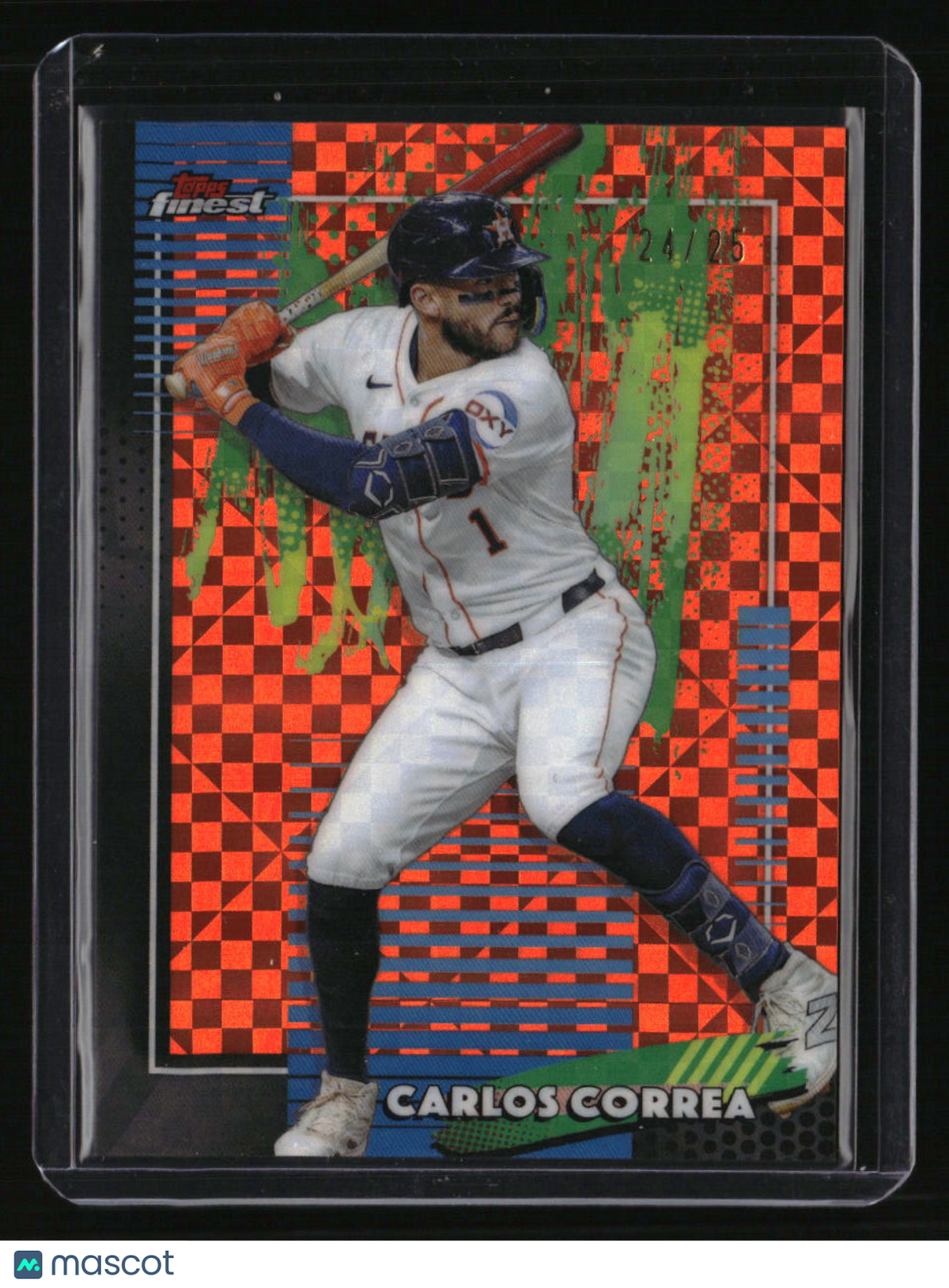 2026 Finest Carlos Correa Orange X-Fractors #/25