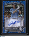 2025 Bowman Jack Lines Chrome Prospect Autographs Blue X-Fractor #/150
