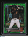 2025 Bowman Chrome Bo Davidson Prospects Green Shimmer #/99