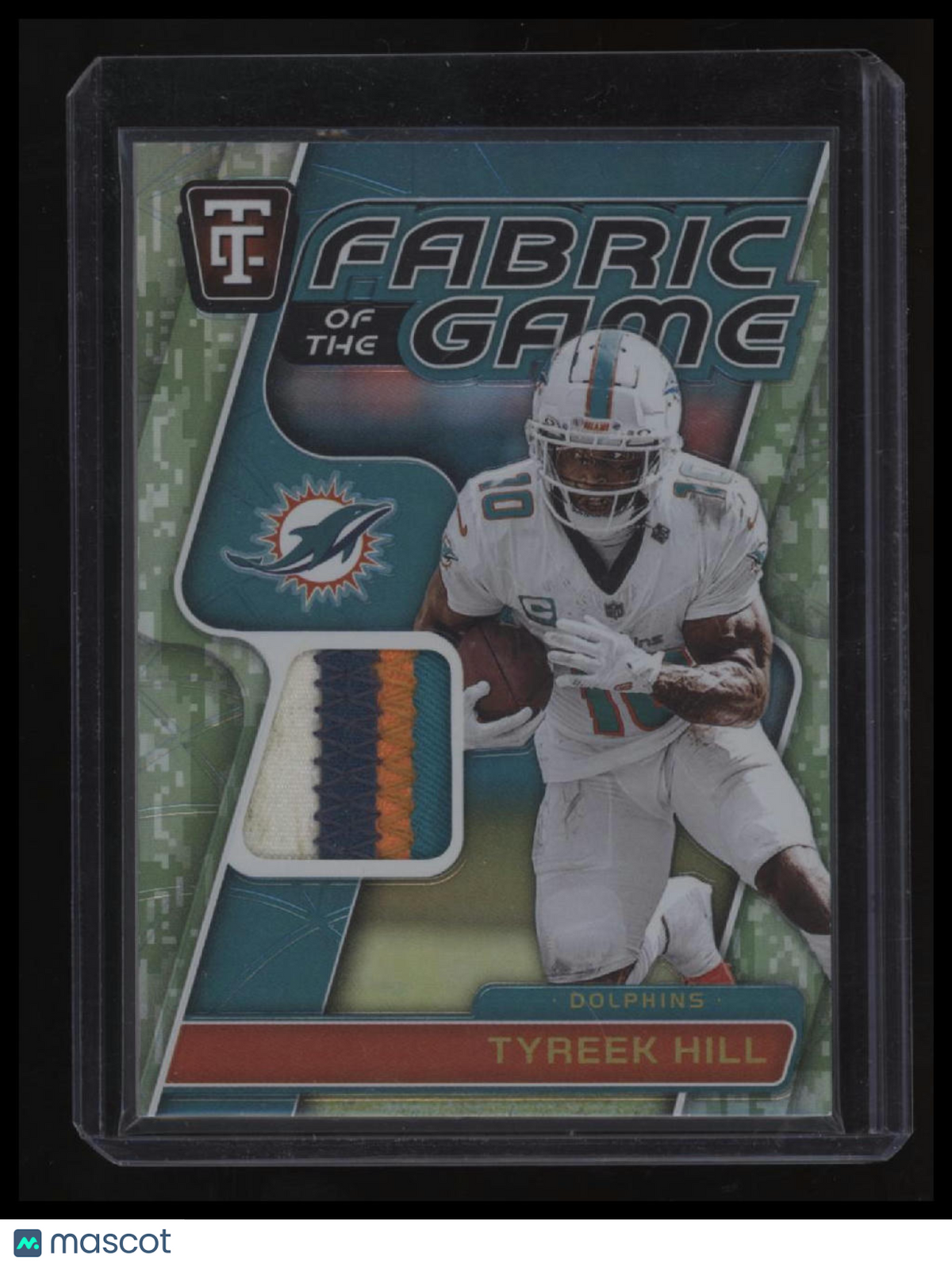 2025 Panini Totally Certified Tyreek Hill Fabric of the Game Platinum Camo #/35