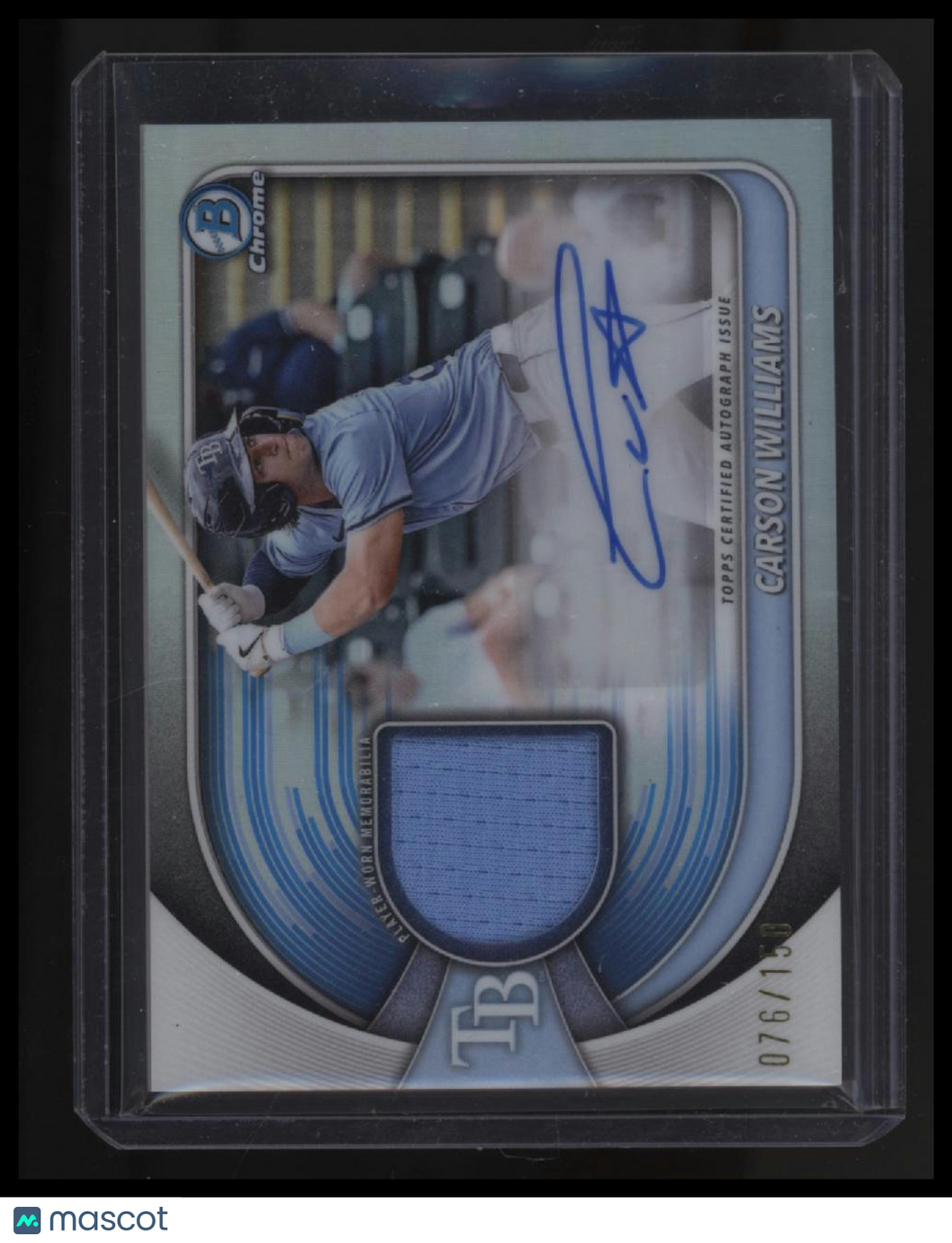 2025 Bowman Chrome Carson Williams Autograph Relics #/150
