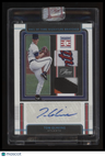 2022 Panini Three and Two Tom Glavine HOF Signature Swatches Platinum Blue #/1