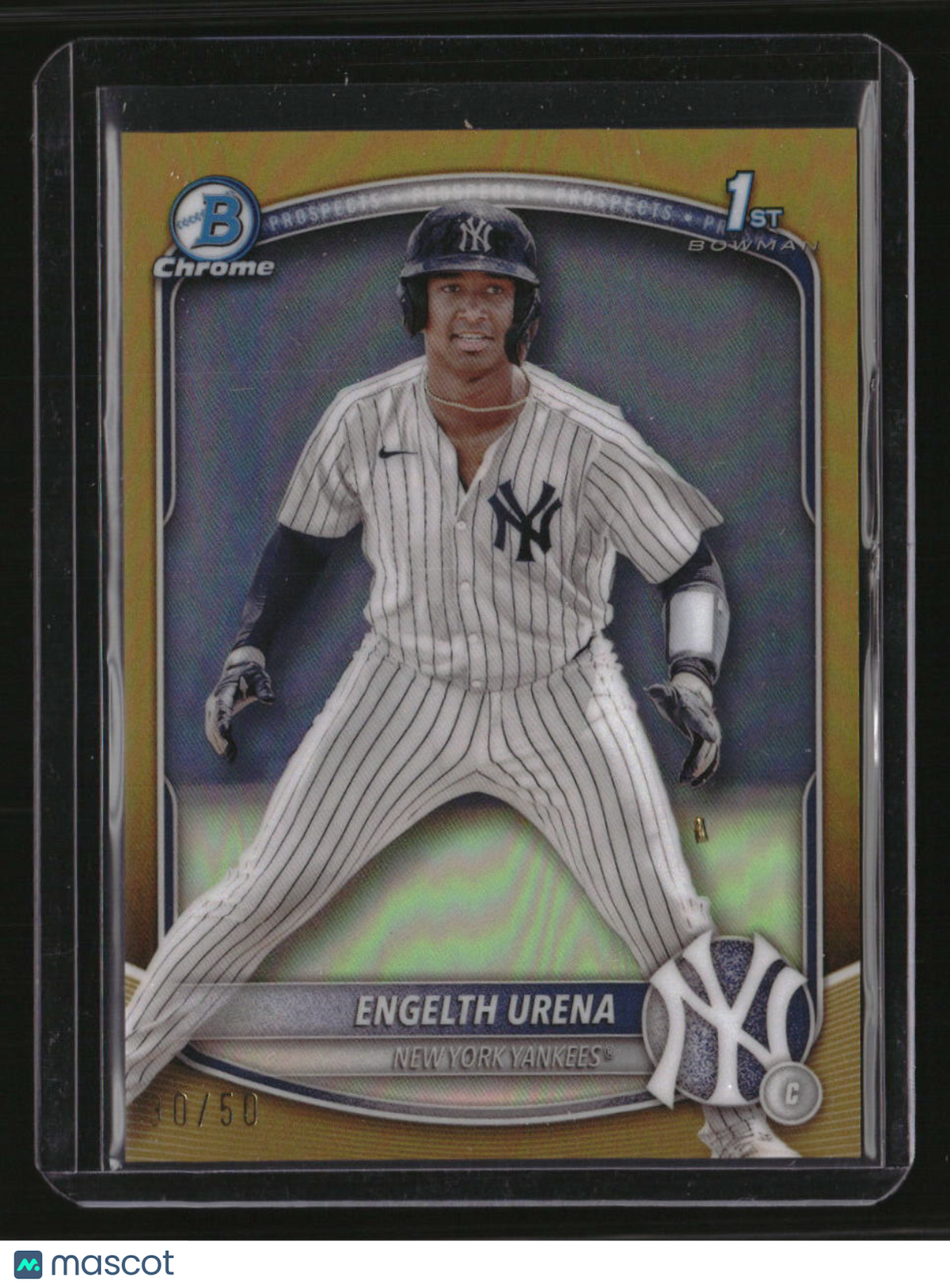 2025 Bowman Engelth Urena Chrome Prospects Gold Refractor #/50