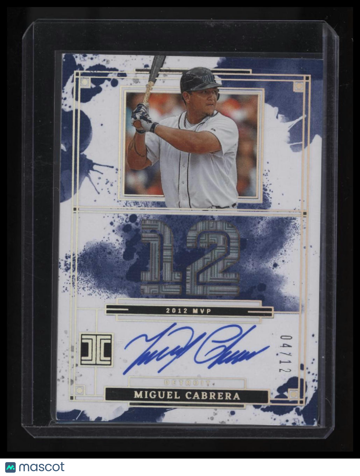 2025 Panini Impeccable Miguel Cabrera Impeccable MVP Signatures #/12