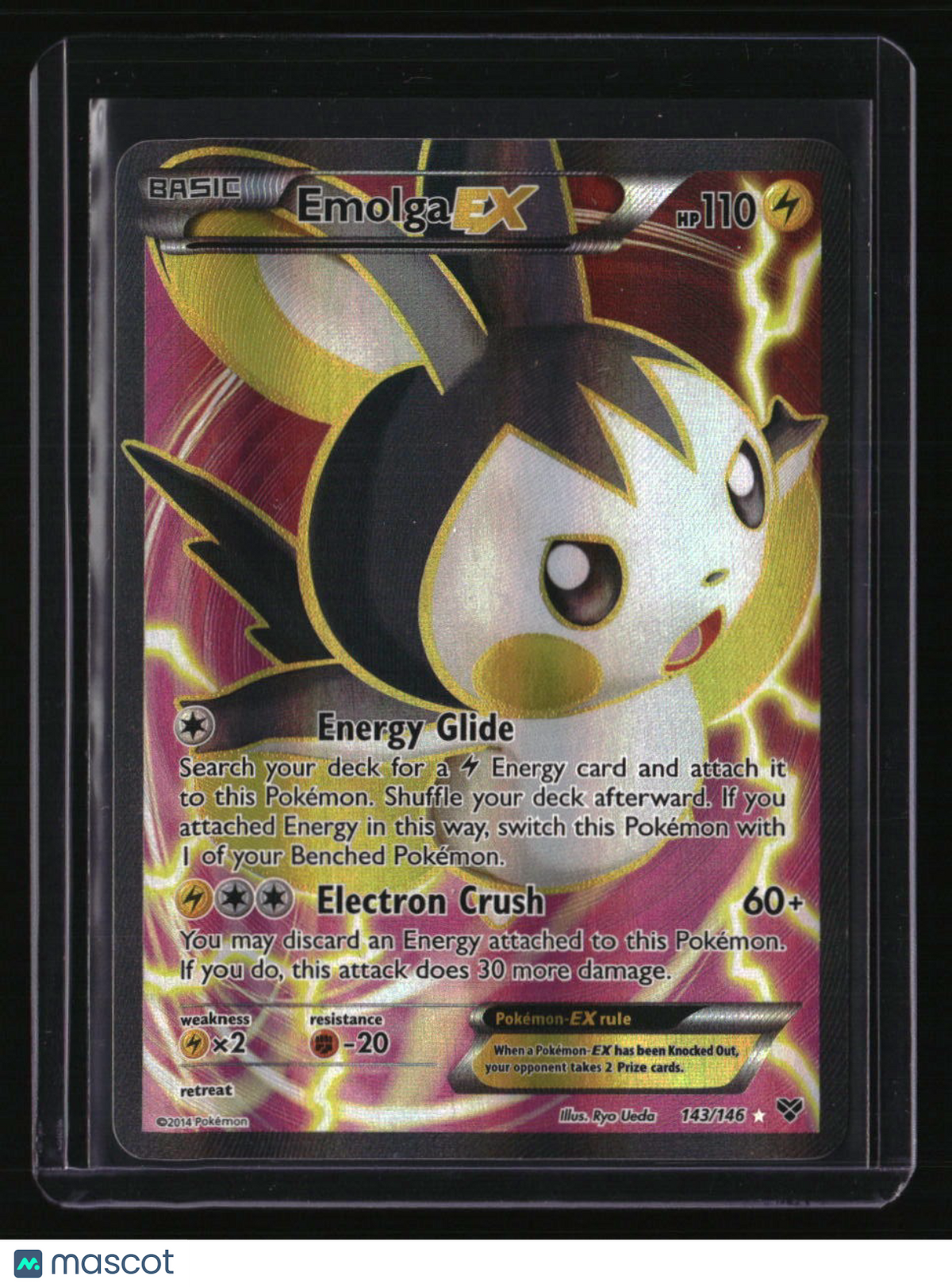 XY Base Set Emolga EX (143 Full Art)