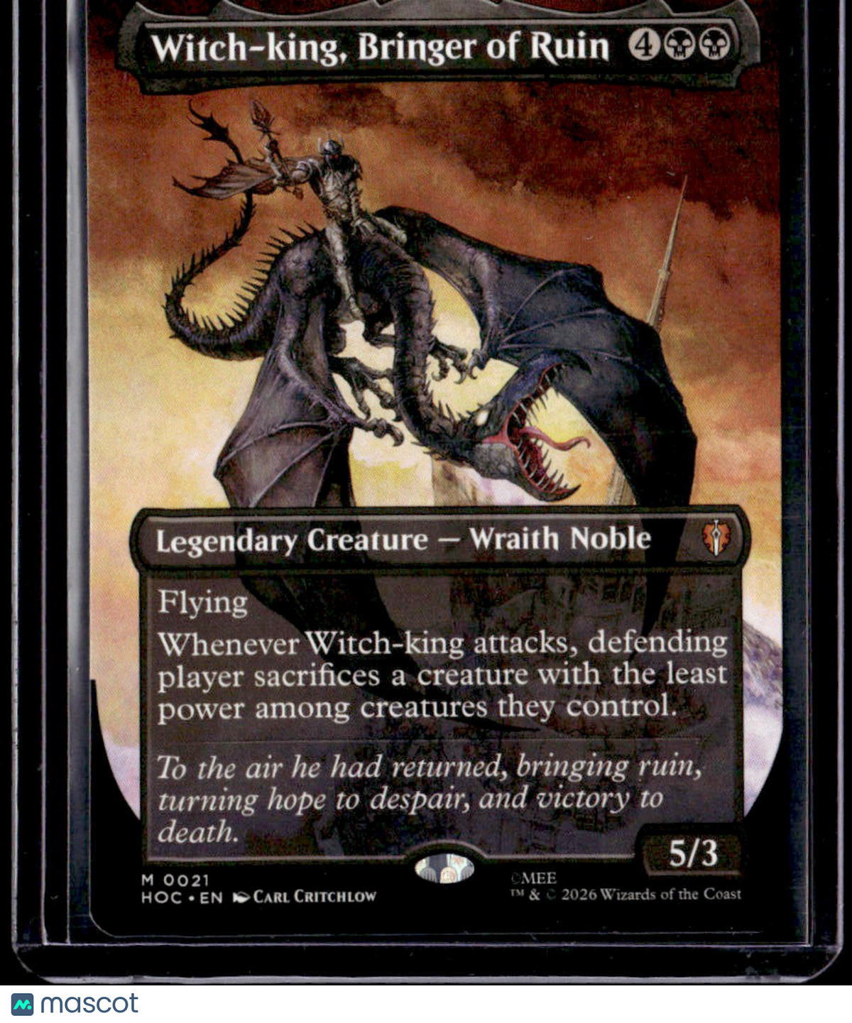 The Hobbit: Eternal-Legal Witch-king, Bringer of Ruin (Borderless)