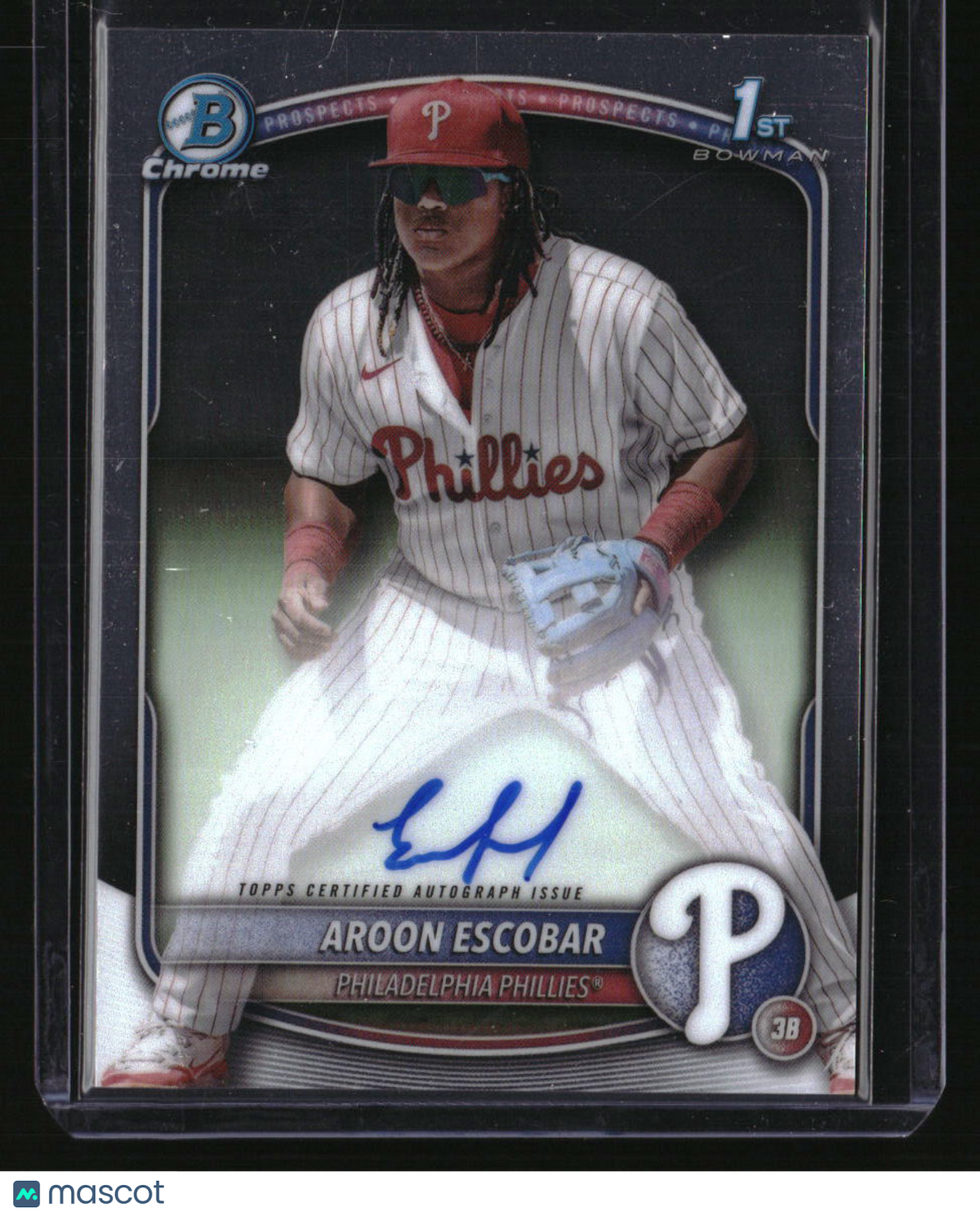 2025 Bowman Aroon Escobar Chrome Prospect Autographs