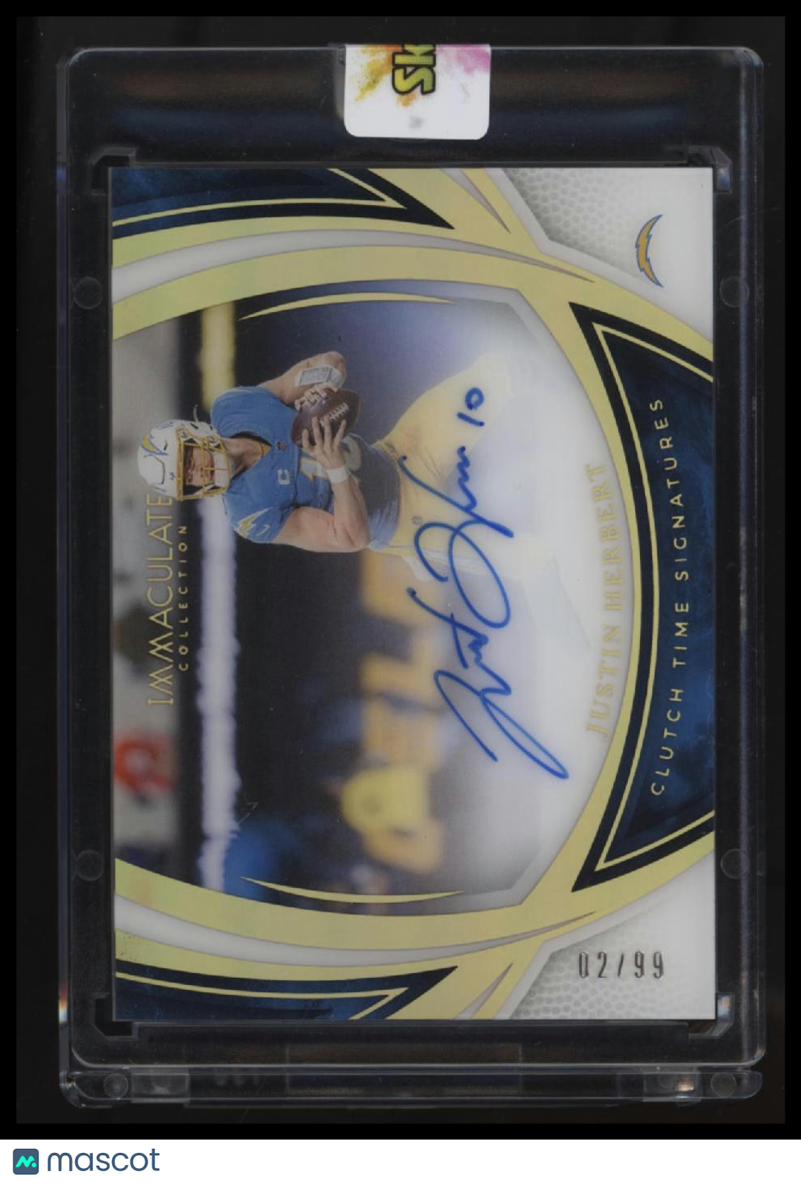 2025 Panini Immaculate Collection - Clutch Time Signatures Justin Herbert #/99