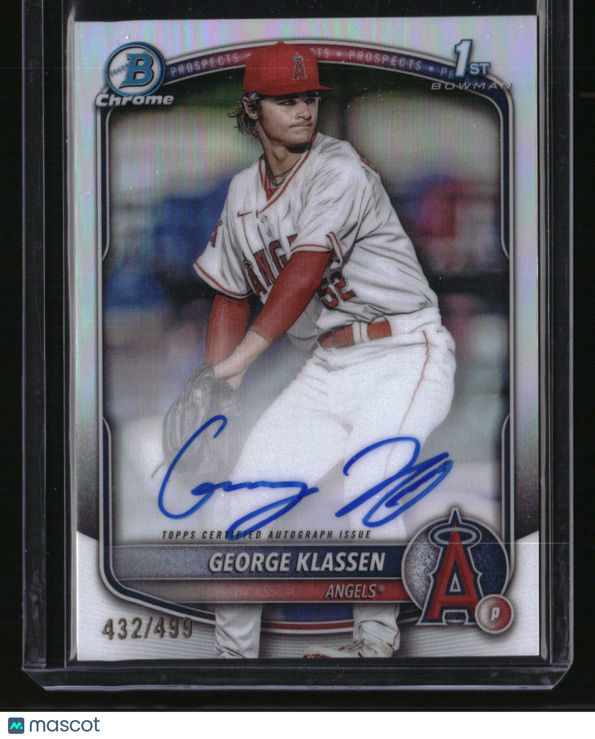 2025 Bowman George Klassen Chrome Prospects Autographs Refractor #/499
