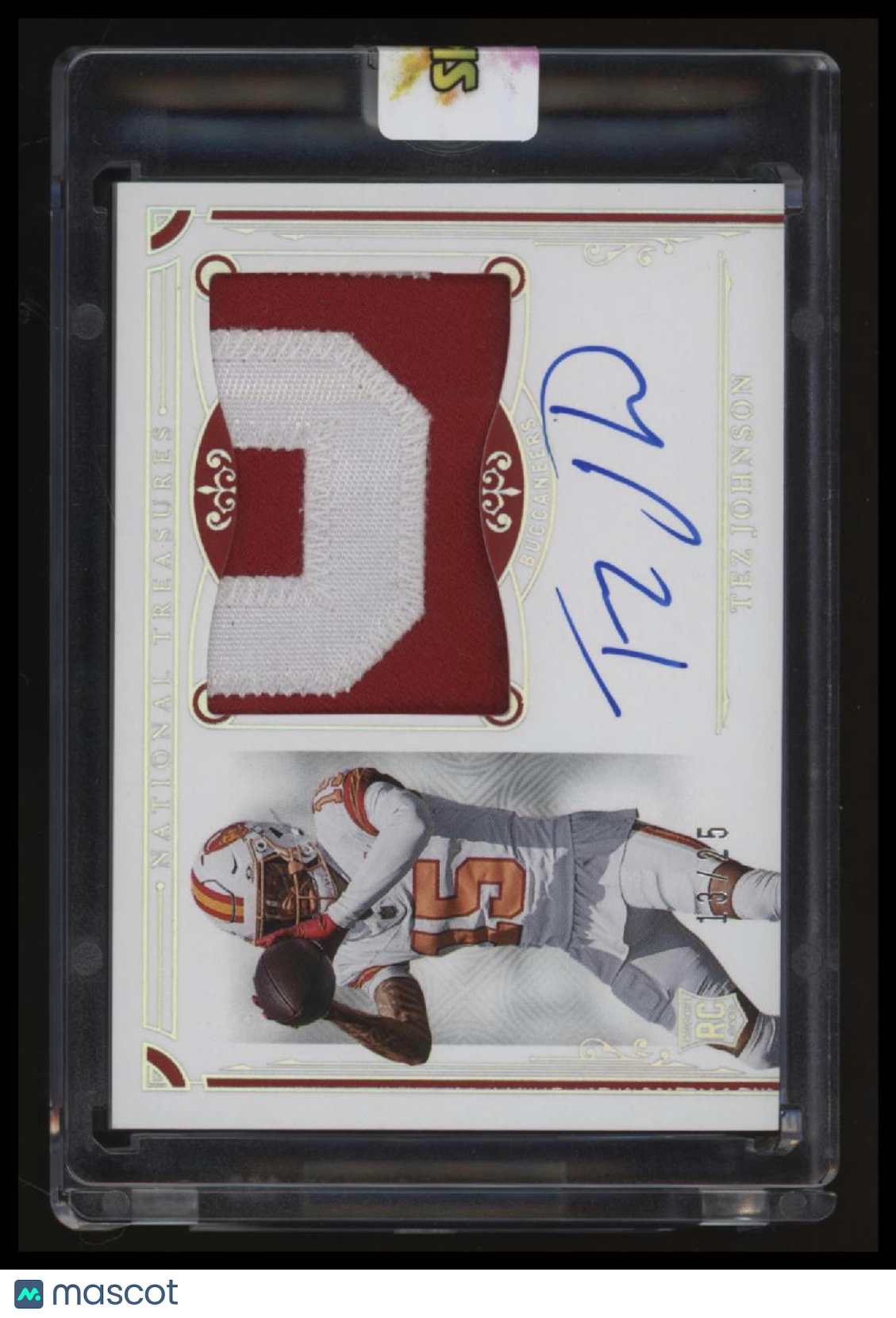 2025 Panini National Treasures Tez Johnson Holo Silver #/25