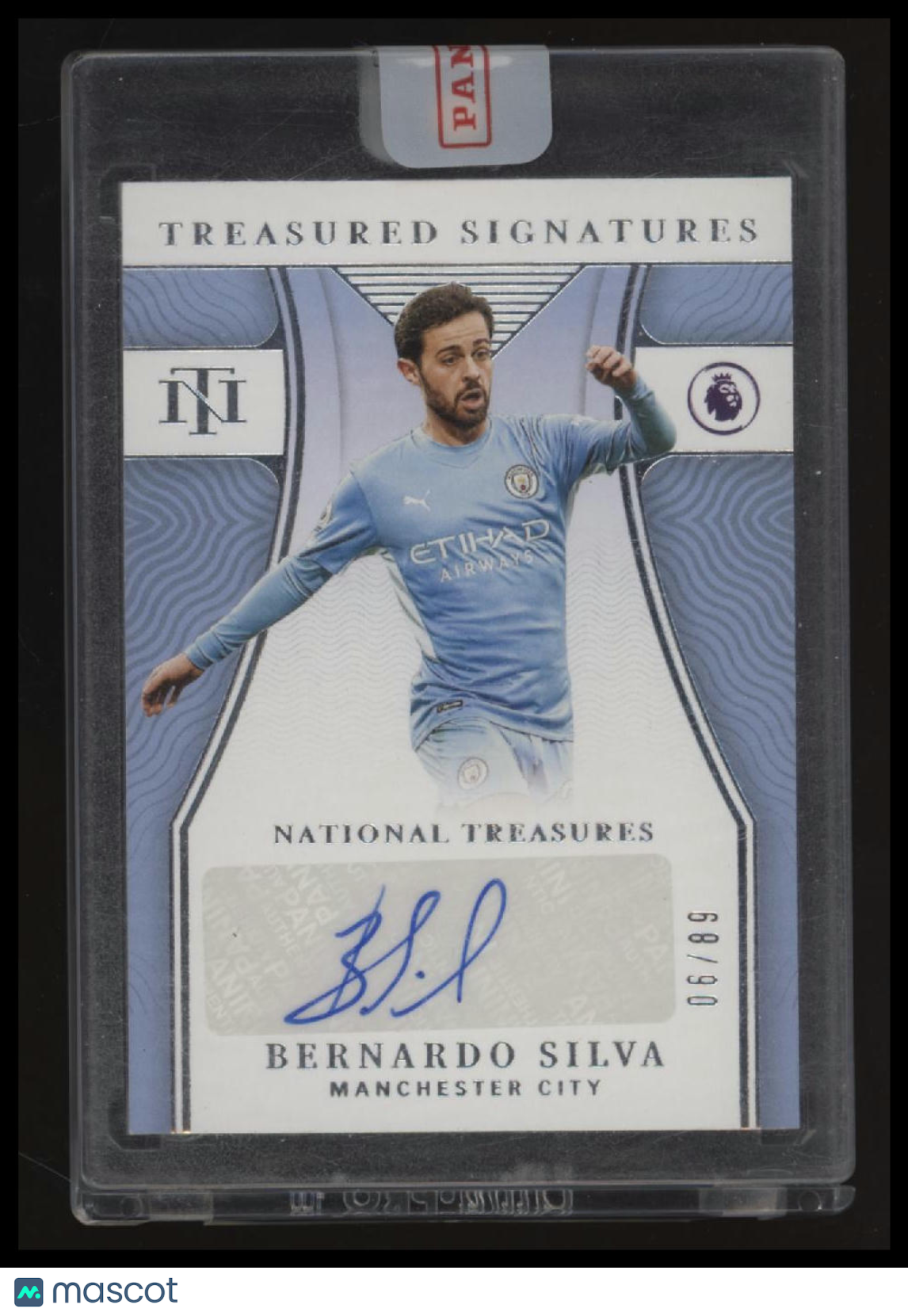 2021-22 Panini Chronicles Bernardo Silva Treasured Signature Premier League #/89