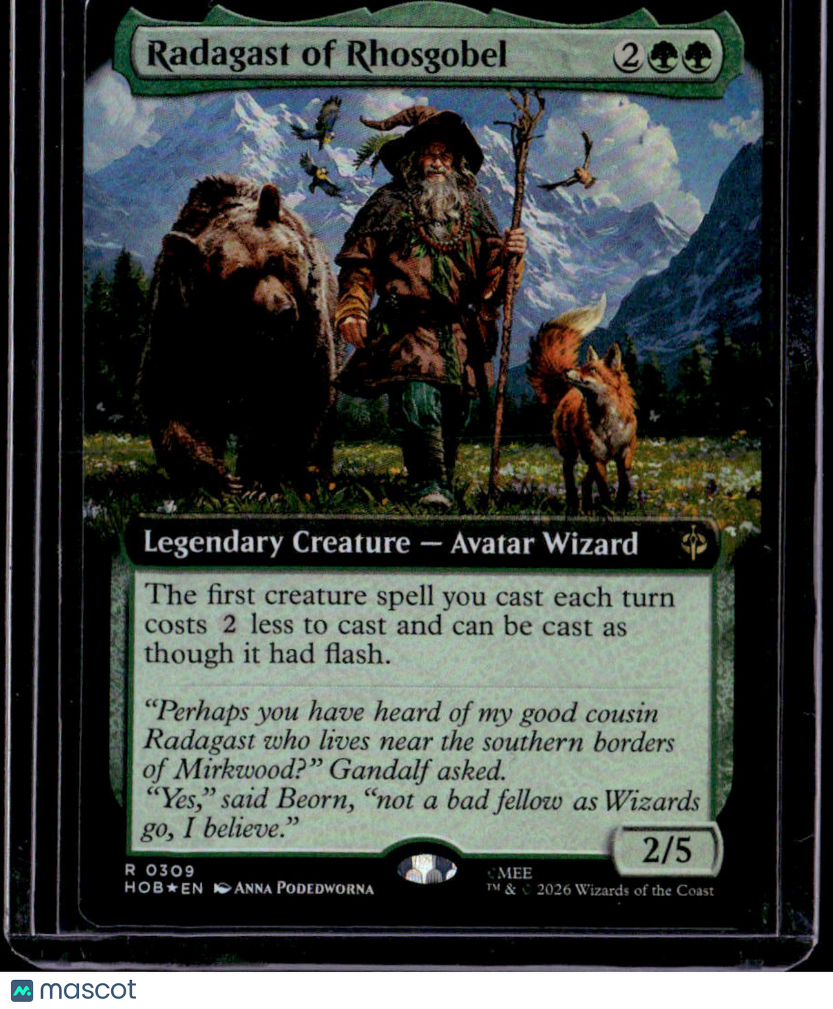 The Hobbit Radagast of Rhosgobel (Extended Art) Foil