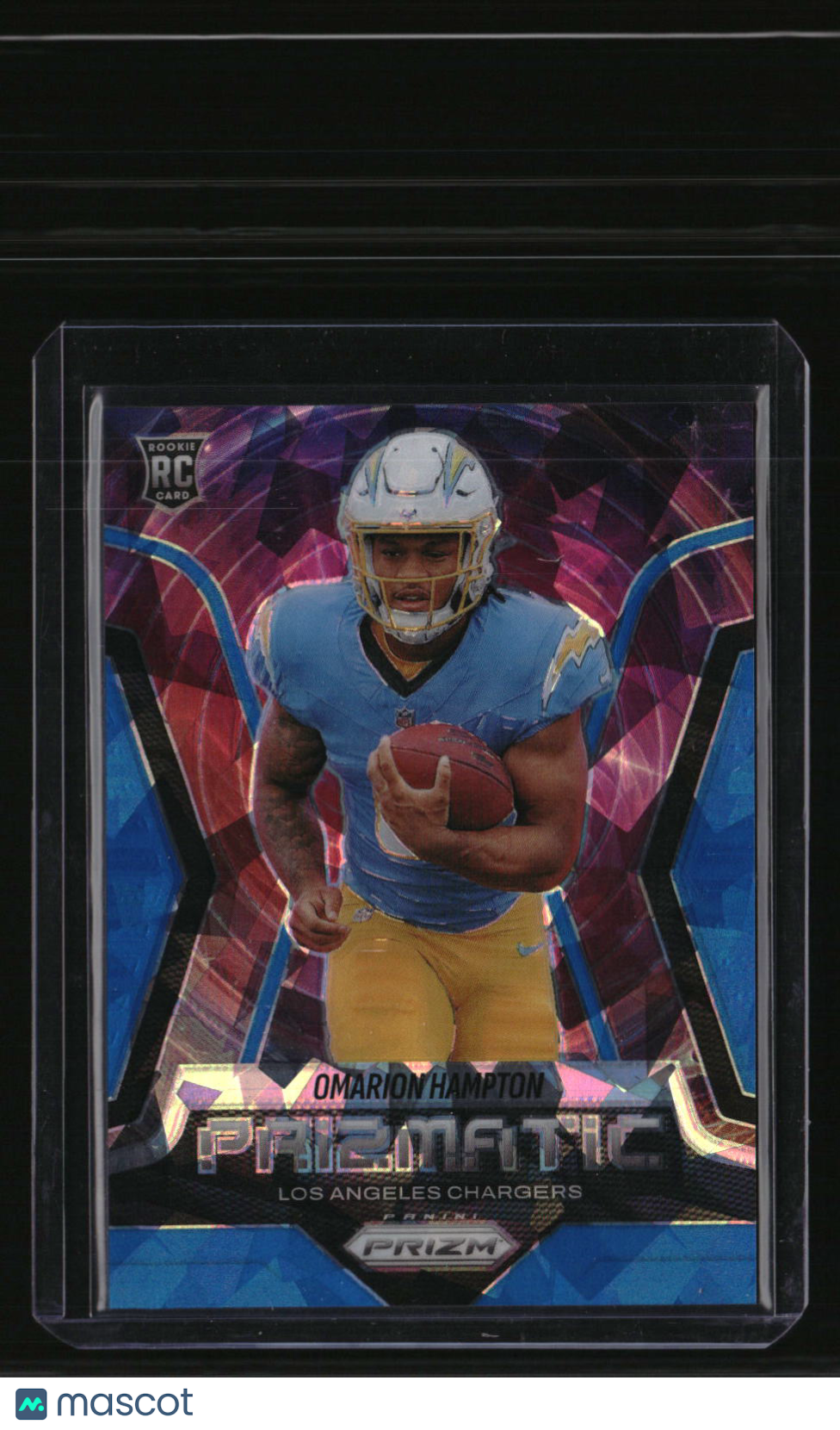 2025 Panini Prizm Omarion Hampton Prizmatic Blue Ice #/99