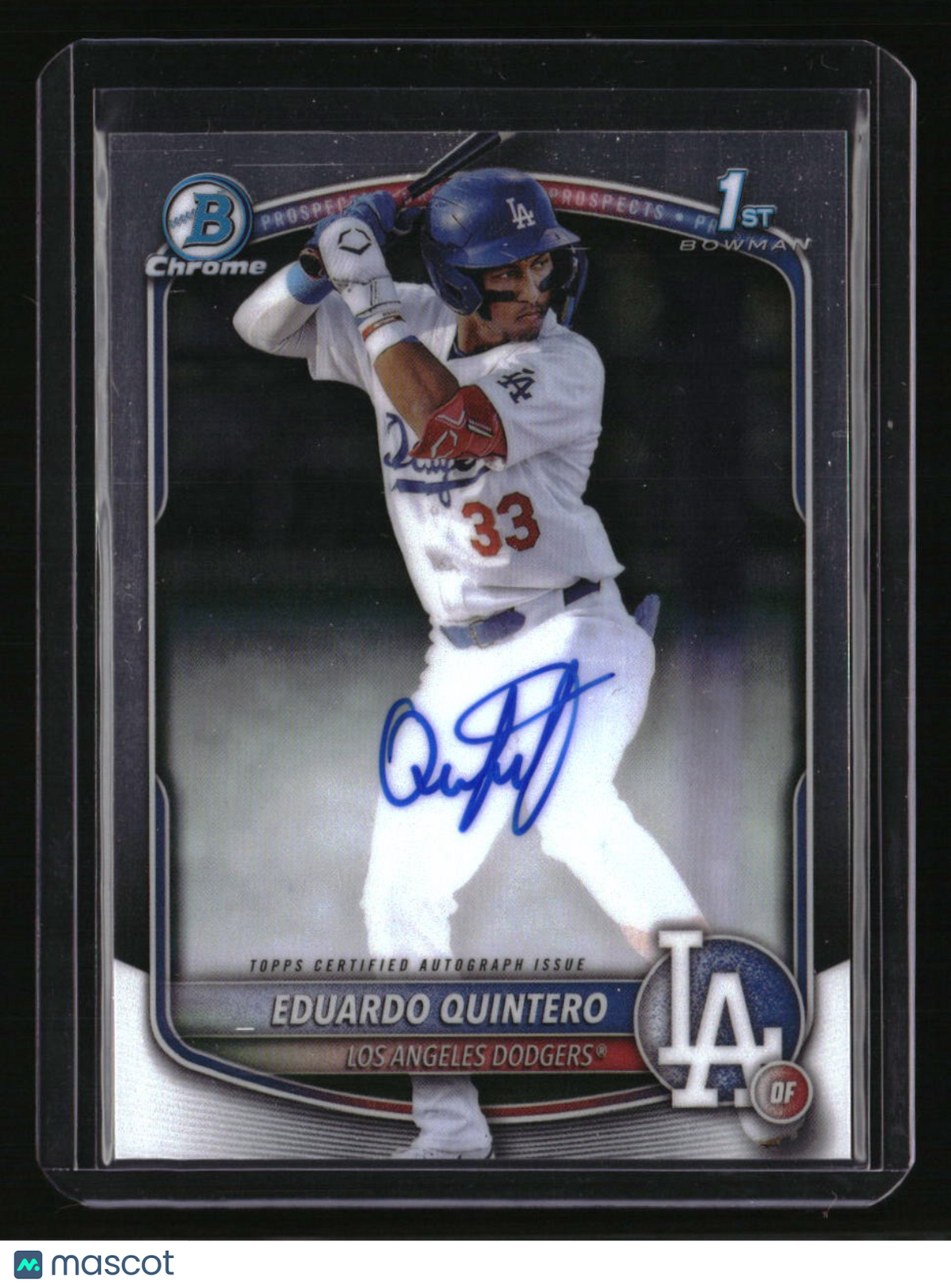 2025 Bowman Eduardo Quintero Chrome Prospects Autographs