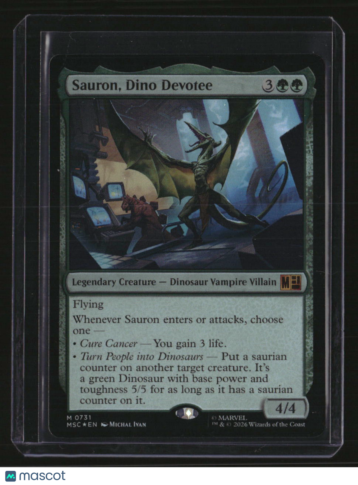 Commander: Marvel Super Heroes Sauron, Dino Devotee Foil