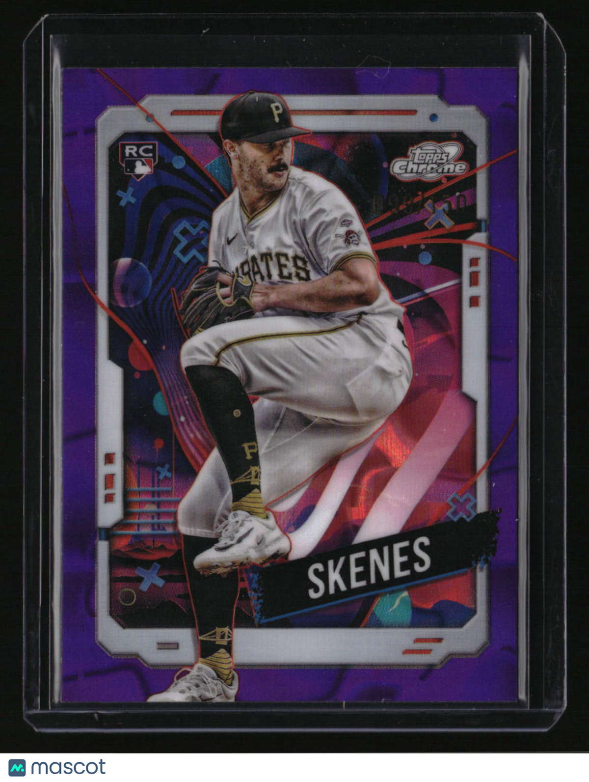 2024 Topps Chrome Cosmic Paul Skenes Purple Nebula Refractors #/150