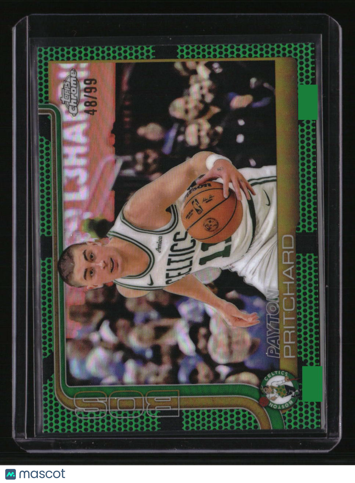 2025-26 Topps Chrome Payton Pritchard Green Basketball Refractor #/99