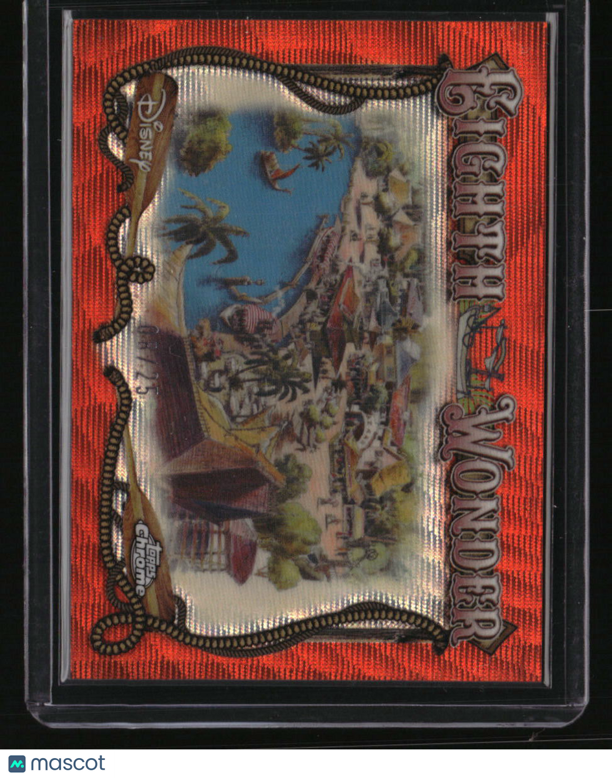 2025 Topps Disneyland Eighth Wonder Chrome Orange Wave Refractor