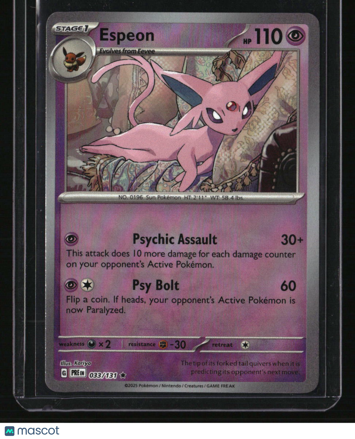 SV: Prismatic Evolutions Espeon (Master Ball Pattern)
