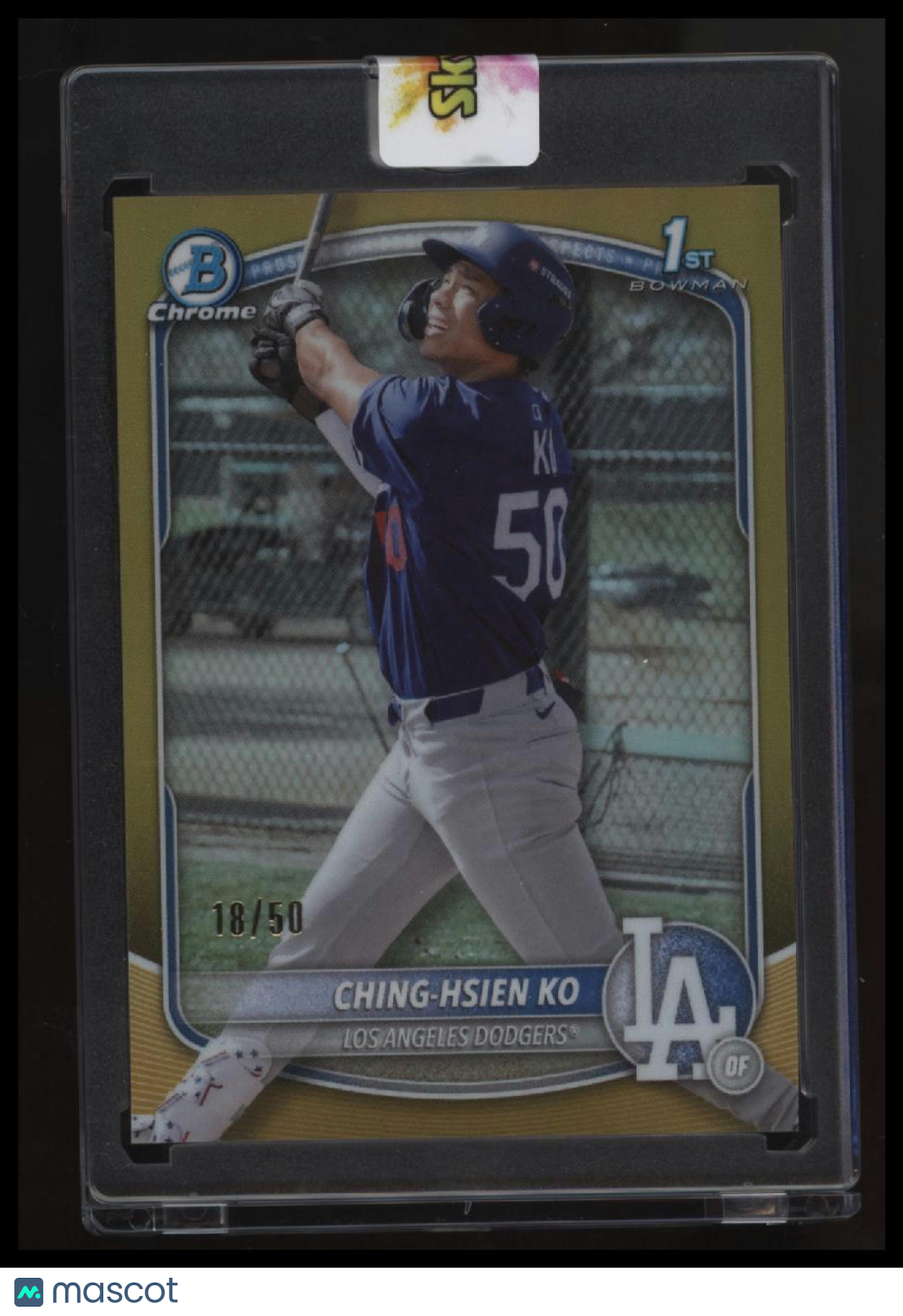 2025 Bowman Chrome Ching-Hsien Ko Prospects Gold #/50