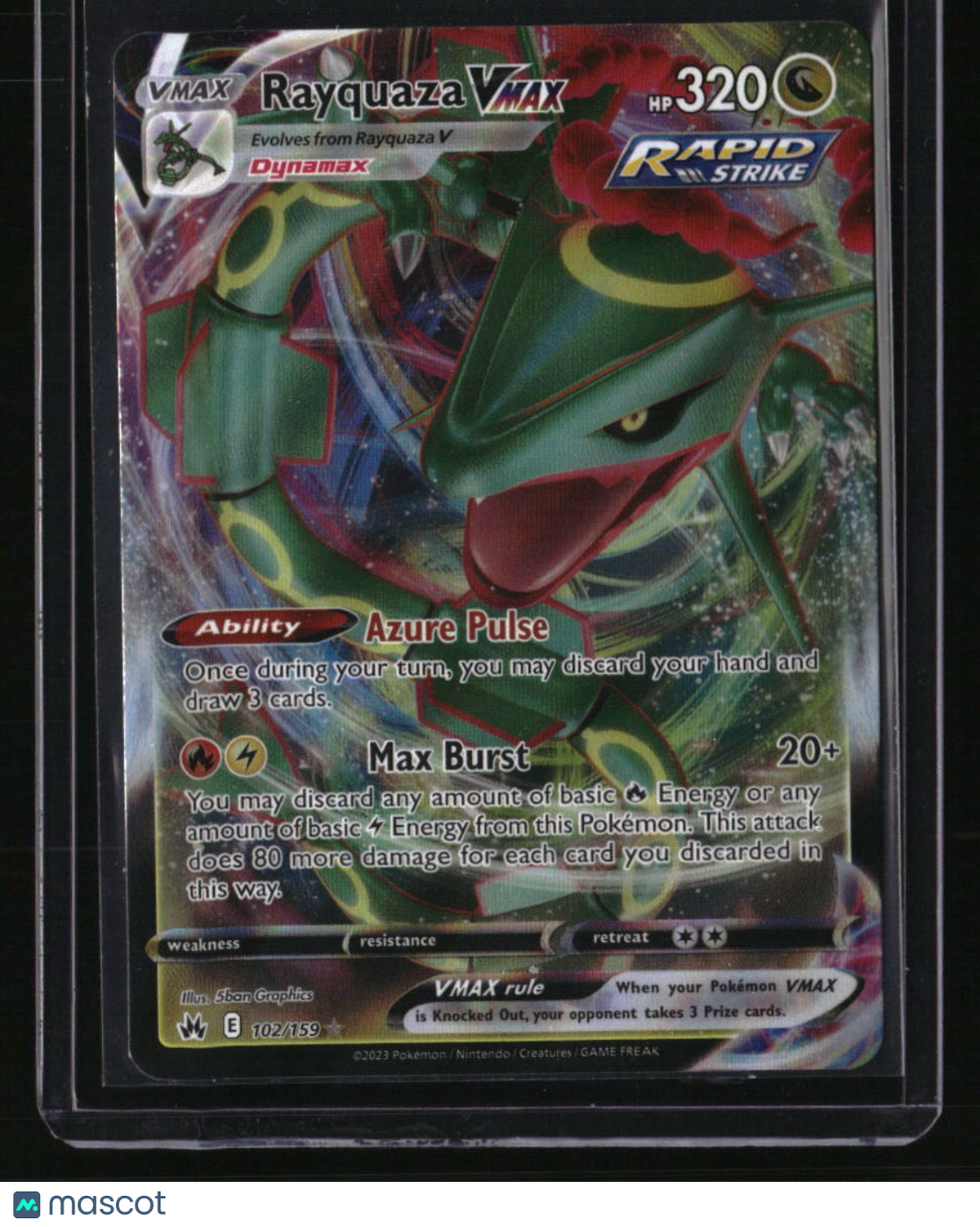 SWSH: Crown Zenith Rayquaza VMAX (102)